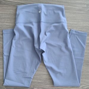 Lululemon wunder train 25" pants ink blue size 6